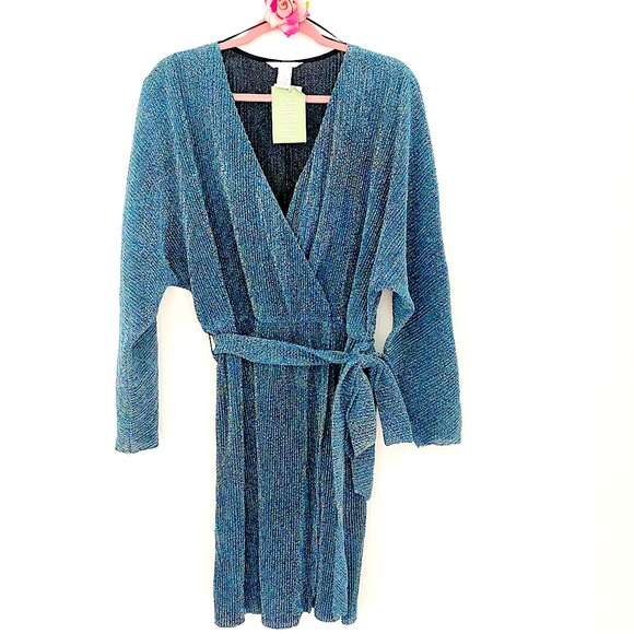 H&M Dresses & Skirts - NWT💕Pretty Shimmer Dress SZ L